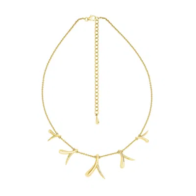 Lucy Quartermaine Women's Sycamore Station Necklace In Gold Vermeil