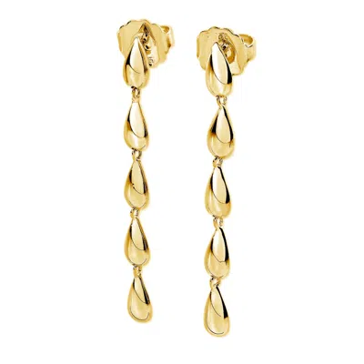 Lucy Quartermaine Women's Tear Drop Earrings In Gold Vermeil