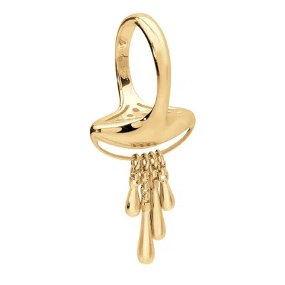 Lucy Quartermaine Women's Together Drop Ring Gold Vermeil