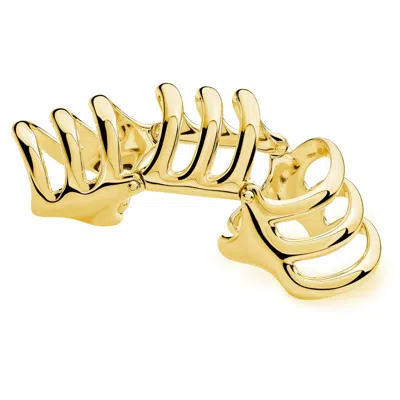Lucy Quartermaine Women's Waterfall Armour Ring In Gold Vermeil In Gold