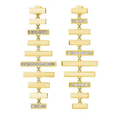 Lucy Quartermaine Women's Wind Chime Earrings In Gold Vermeil