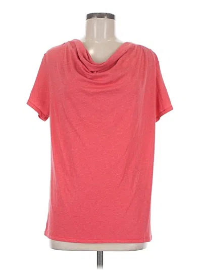 Pre-owned Lucy Short Sleeve Turtleneck In Pink