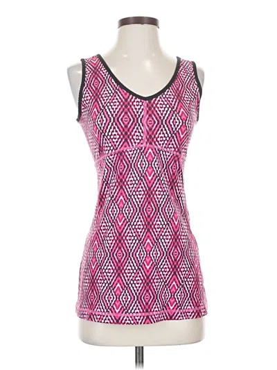 Pre-owned Lucy Sleeveless Top Pink Scoop Neck Tops