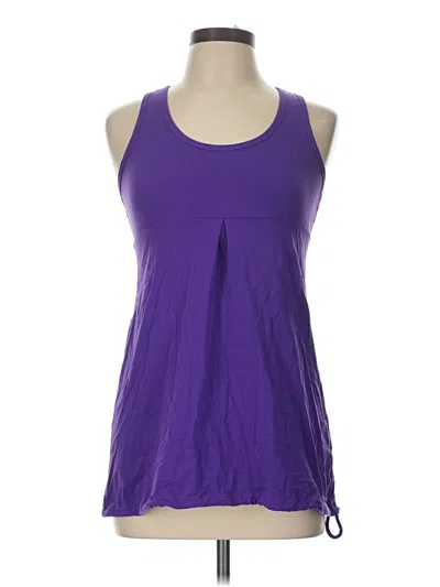 Pre-owned Lucy Sleeveless Top Purple Halter Neckline Tops