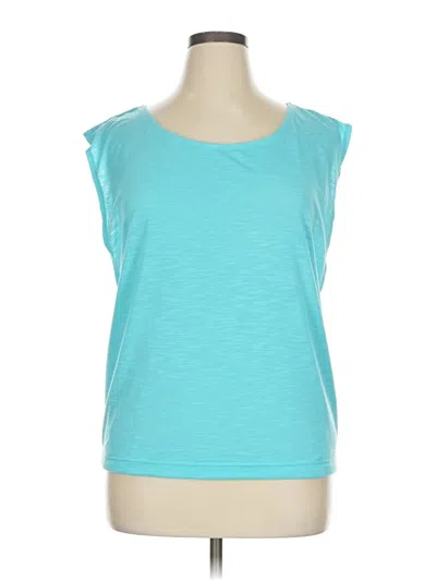 Pre-owned Lucy Sleeveless T-shirt In Blue