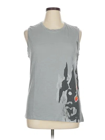 Pre-owned Lucy Sleeveless T-shirt In Gray
