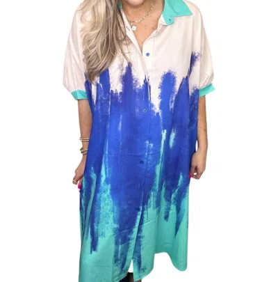 Lucy Sparks Girls' Night Out Dress In Blue/turquoise In Multi