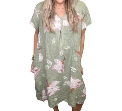 Lucy Sparks Lips Are Sealed Dress In Green