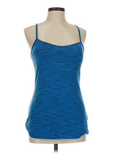 Pre-owned Lucy Tank Top Blue Strapless Neckline Tops