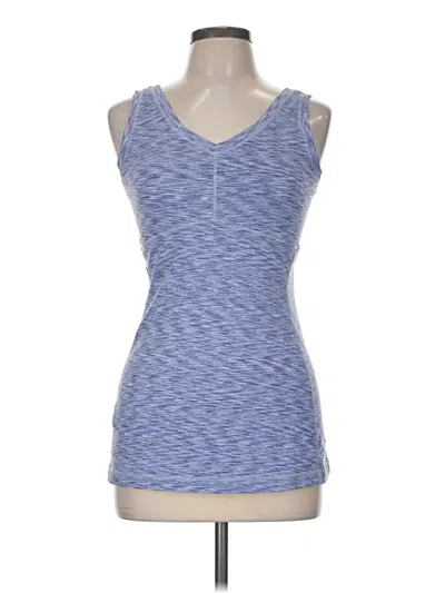 Pre-owned Lucy Tank Top Blue V-neck Tops