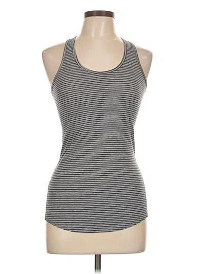 Pre-owned Lucy Tank Top Gray Halter Neckline Tops