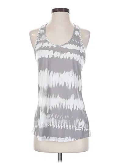 Pre-owned Lucy Tank Top Gray Halter Neckline Tops