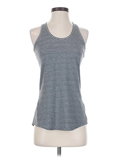Pre-owned Lucy Tank Top Gray Halter Neckline Tops