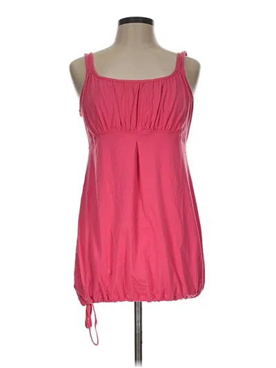 Pre-owned Lucy Tank Top Pink Strapless Neckline Tops