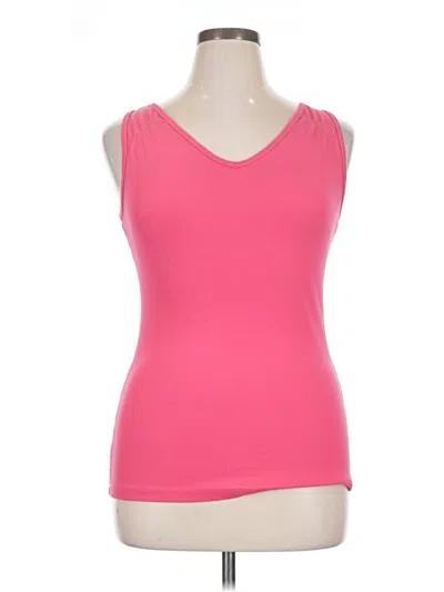 Pre-owned Lucy Tank Top Pink Sweetheart Neckline Tops