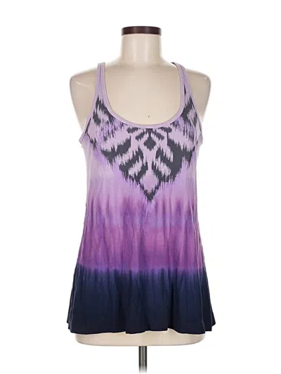 Pre-owned Lucy Tank Top Purple Halter Neckline Tops