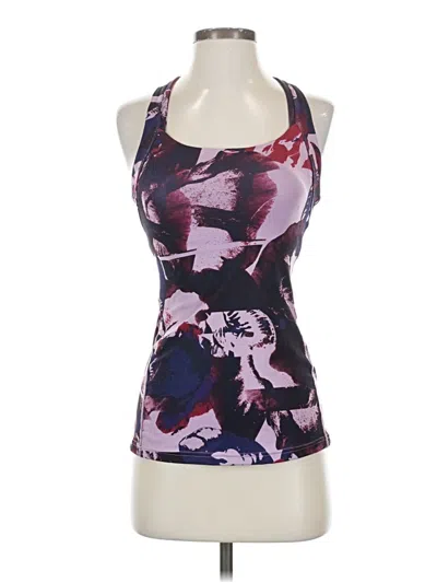 Pre-owned Lucy Tank Top Purple Halter Neckline Tops