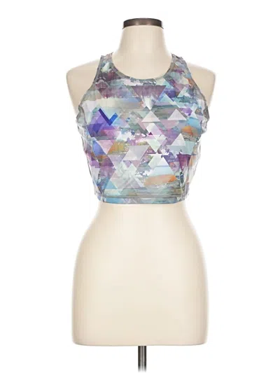 Pre-owned Lucy Tank Top Purple Halter Neckline Tops