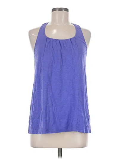 Pre-owned Lucy Tank Top Purple Halter Neckline Tops