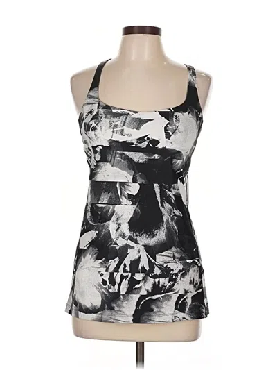 Pre-owned Lucy Tank Top Silver Halter Neckline Tops