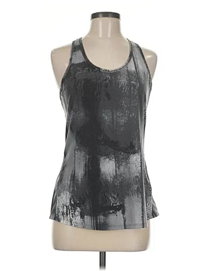 Pre-owned Lucy Tank Top Silver Halter Neckline Tops
