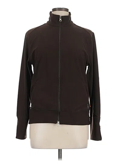 Pre-owned Lucy Track Jacket In Brown