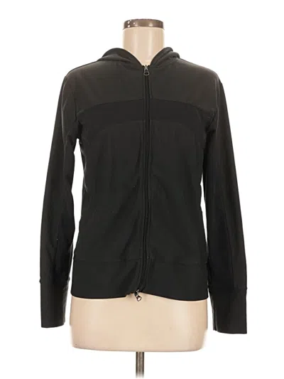 Pre-owned Lucy Zip Up Hoodie In Black