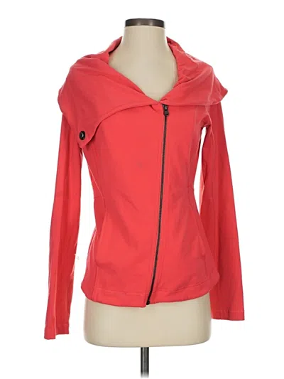 Pre-owned Lucy Zip Up Hoodie In Red