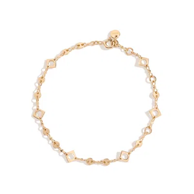 Lúdere Women's Let It Be Bracelet - 18k Gold Vermeil Adjustable Length Chain Link Bracelet