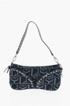 Ludovic De Saint Sernin All-over Monogram Denim Cleavage Bag In Blue