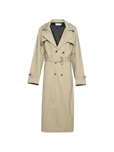 Ludovic De Saint Sernin Amanda Belted Trench Coat In Neutral