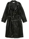 Ludovic De Saint Sernin Amanda Trench Coat In Black