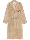 Ludovic De Saint Sernin Amanda Trench Coat In Brown