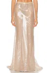 Ludovic De Saint Sernin Ariel Simple Skirt In Neutral