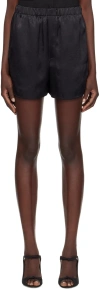 Ludovic De Saint Sernin Black Elasticized Waistband Shorts In Black
