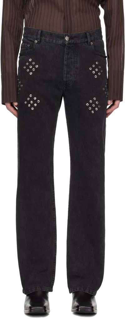 LUDOVIC DE SAINT SERNIN BLACK REGULAR JEANS