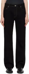 Ludovic De Saint Sernin Black Regular Jeans In Black