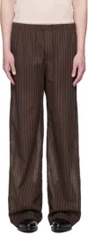 Ludovic De Saint Sernin Brown Boxer Trousers
