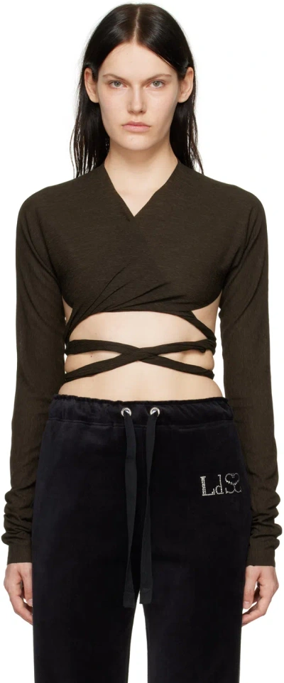 Ludovic De Saint Sernin Topwear In Brown Polyester