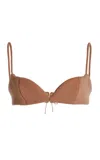 Ludovic De Saint Sernin Classic Wool Bra In Tan