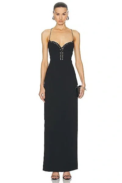 LUDOVIC DE SAINT SERNIN CLEAVAGE LONG DRESS