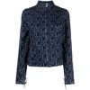 Ludovic De Saint Sernin Monogram-print Denim Jacket