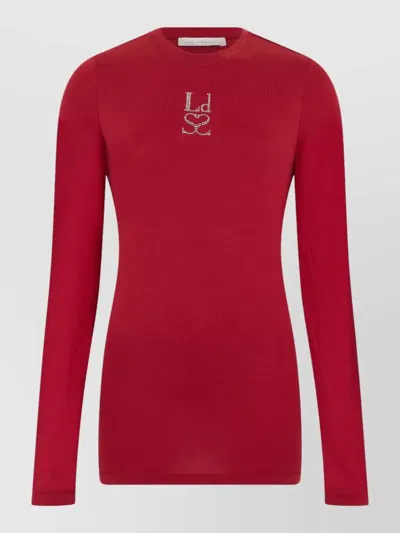 Ludovic De Saint Sernin Cotton Long Sleeve Round Neck Shirt In Pink