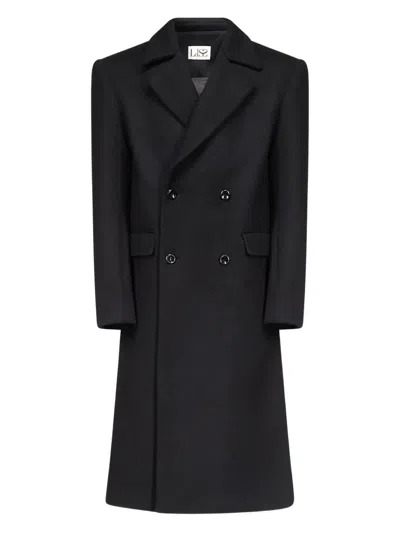 Ludovic De Saint Sernin Double-breasted Coat In Black