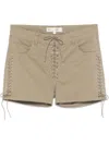 LUDOVIC DE SAINT SERNIN DOUBLE LACE-UP SHORTS