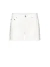 Ludovic De Saint Sernin Double Laced Up Shorts White Optical