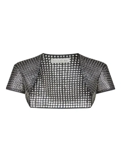 Ludovic De Saint Sernin Eyelet Bolero In Black