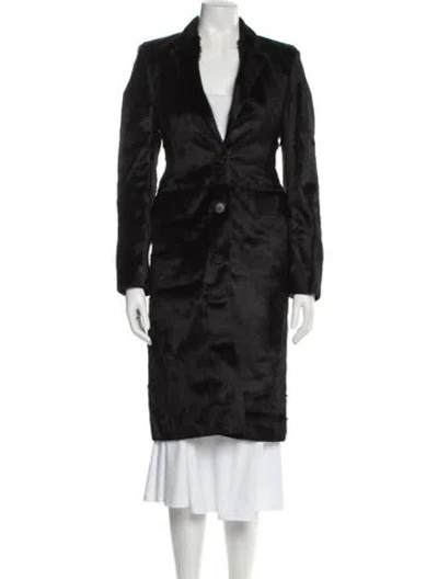 Pre-owned Ludovic De Saint Sernin Fur Faux Fur Coat In Black