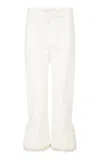 Ludovic De Saint Sernin Gourcy Lace-trimmed Pants In White