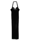Ludovic De Saint Sernin Grace Maxi Dress In 黑色